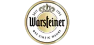 Warsteiner Logo mit der Aufschrift "Seit 1753" und dem Slogan "Die einzige Warsteiner".