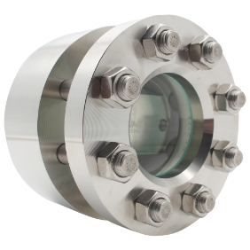 High-pressure flow sight glass type 522 as special construction