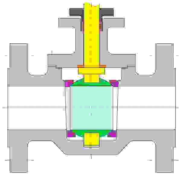 Ball valve-both sides-with flanges