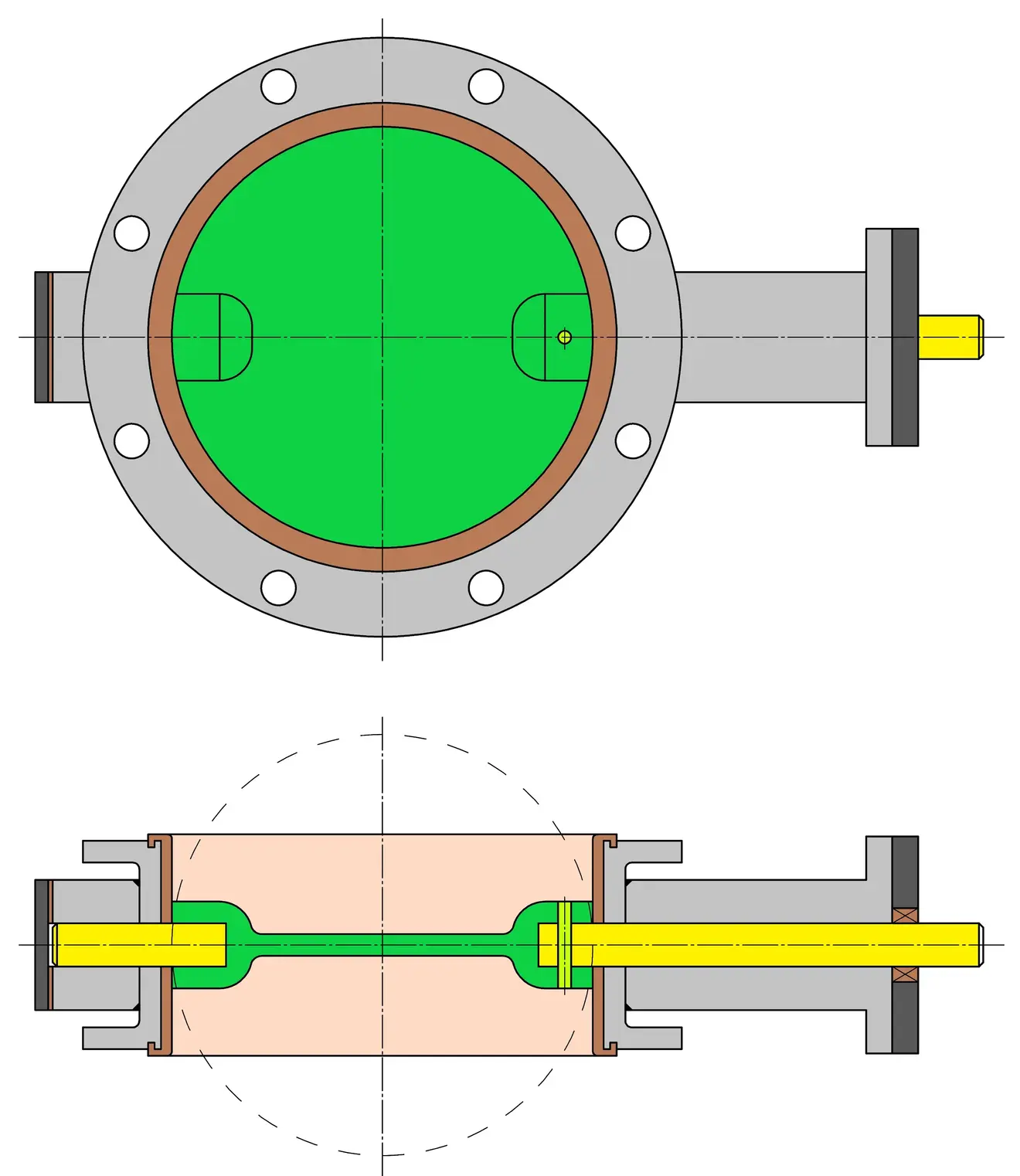 Butterfly valve – double flanged