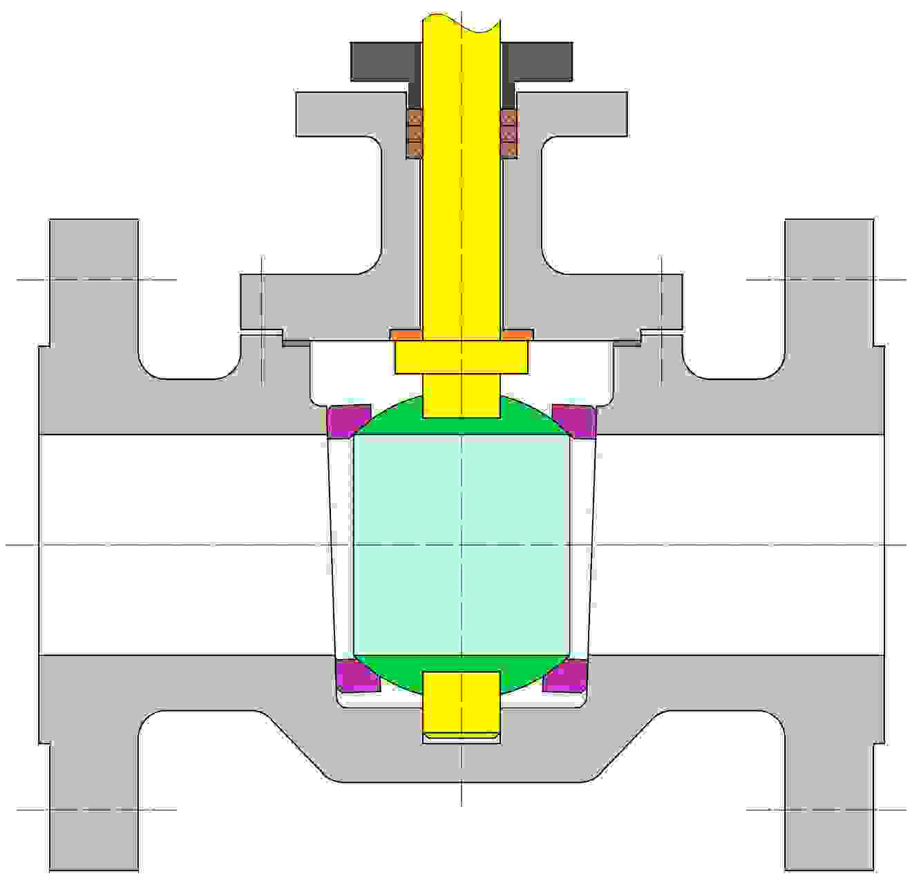Ball valve - metal-sealed - plug-mounted - with top access