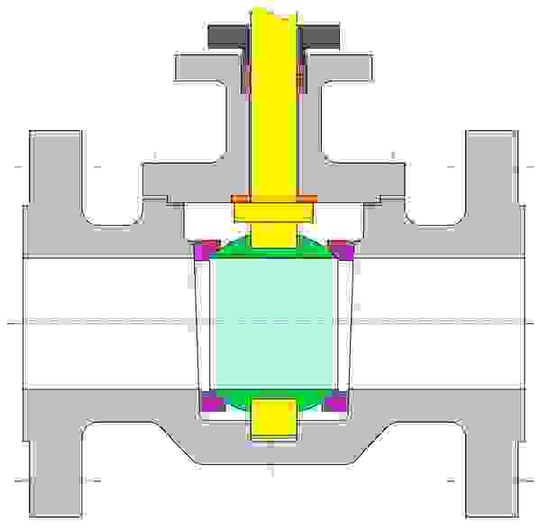 Ball valve - metal-sealed - plug-mounted - with top access