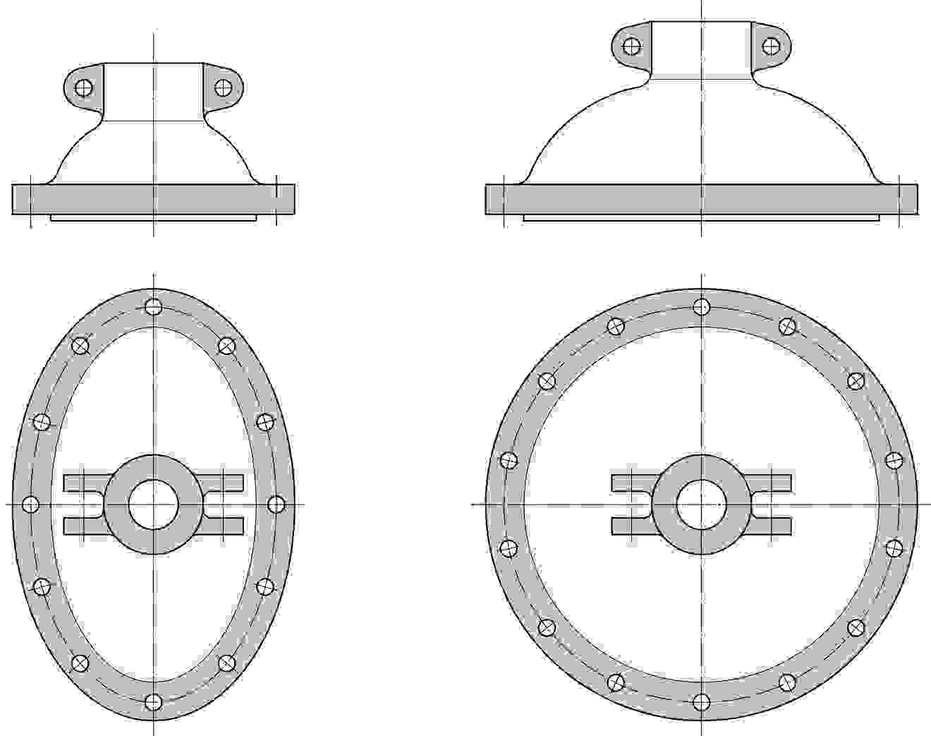 Oval and circular design