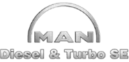 Logo van MAN Diesel & Turbo SE.